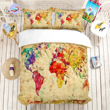 Housse de Couette Monde Globe